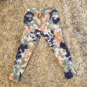 Pastel Tie dye elastic draw string Sweatpants Size Medium (8/10)